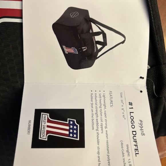 Harley Davidson #1 sports duffel bag - Picture 4 of 4